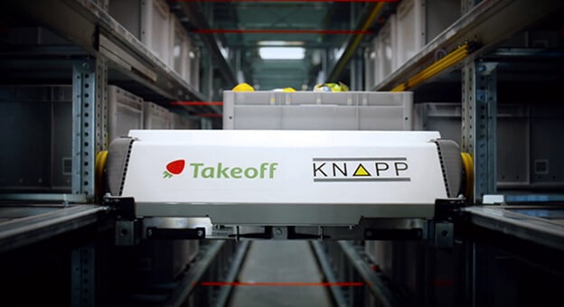 Takeoff Technolgies mise sur la technologie de navettes de KNAPP dans les centres modernes de micro-logistique. 