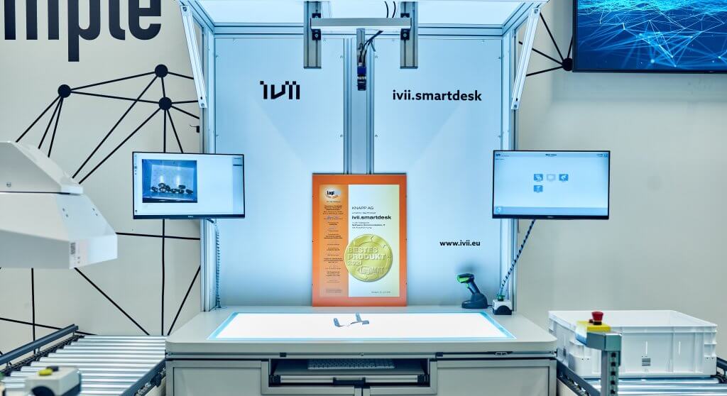 ivii.smartdesk with the award "best Product LogiMAT 2021"