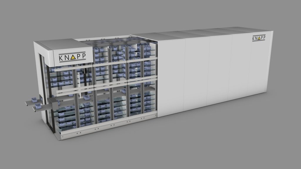 Regardez le système de stockage et de récupération automatisé InduStore sous toutes les coutures.