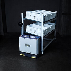 AGV; autonomous mobile robots, Open Shuttle; containers, small racks, special load carriers, AMR