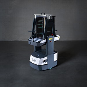AGV; autonomous mobile robots, Open Shuttle; magazine transport 