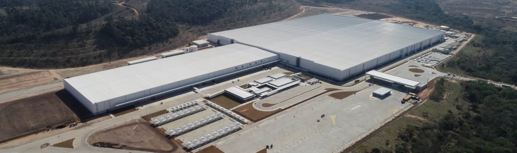 Automated distribution center for Lojas Renner, South America, from aboven, von oben