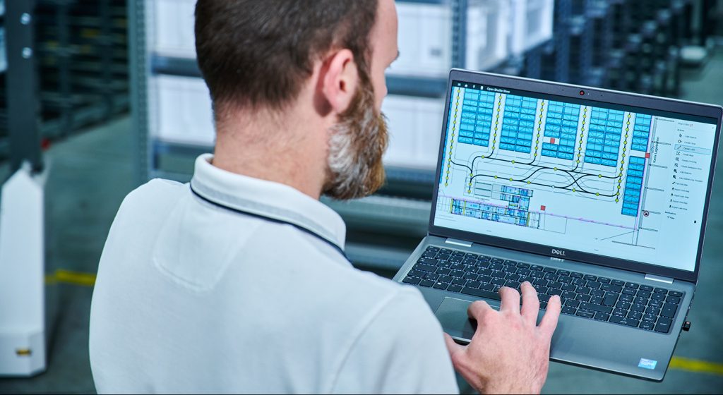KiSoft_FCS_KNAPP_Fleetmanagement_Software Open Shuttle Store kann einfach über KiSoft FCS gesteuert werden