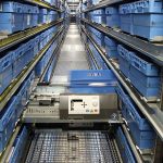 The goods-to-person OSR Shuttle™ system efficiently and securely processes and stores most of the SKUs in minimal space.