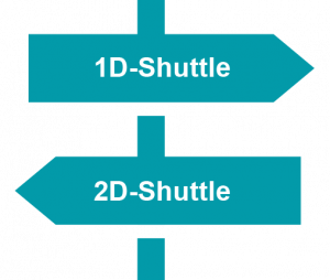 Shuttle-Lagersystem gibt es in 2 Versionen