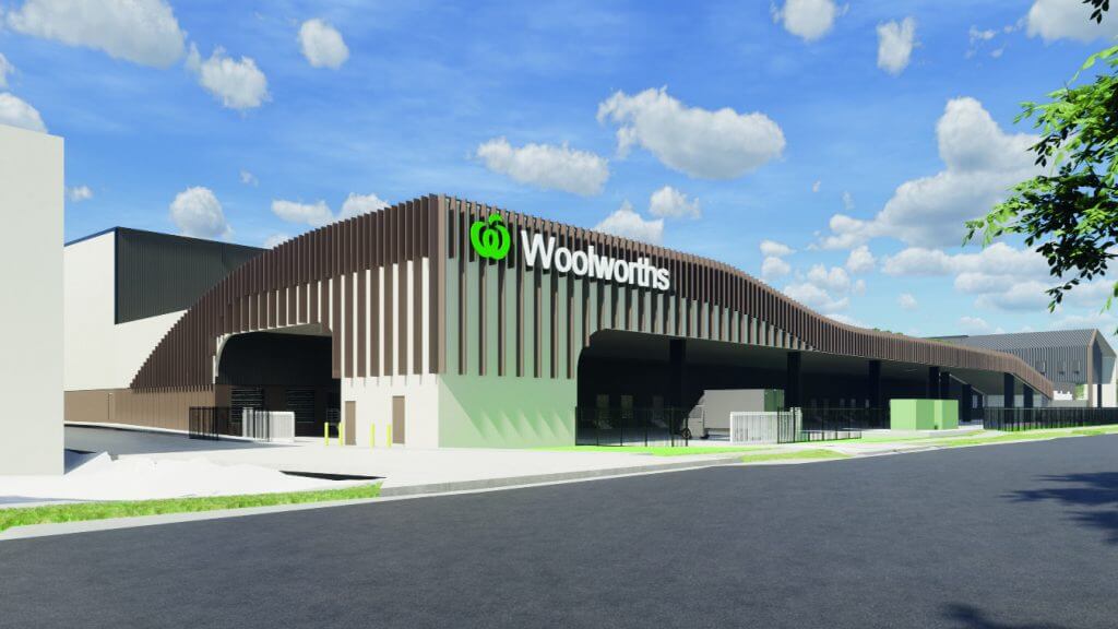 Le centre de distribution d'Auburn fait partie du réseau Food Retail de Woolworths.