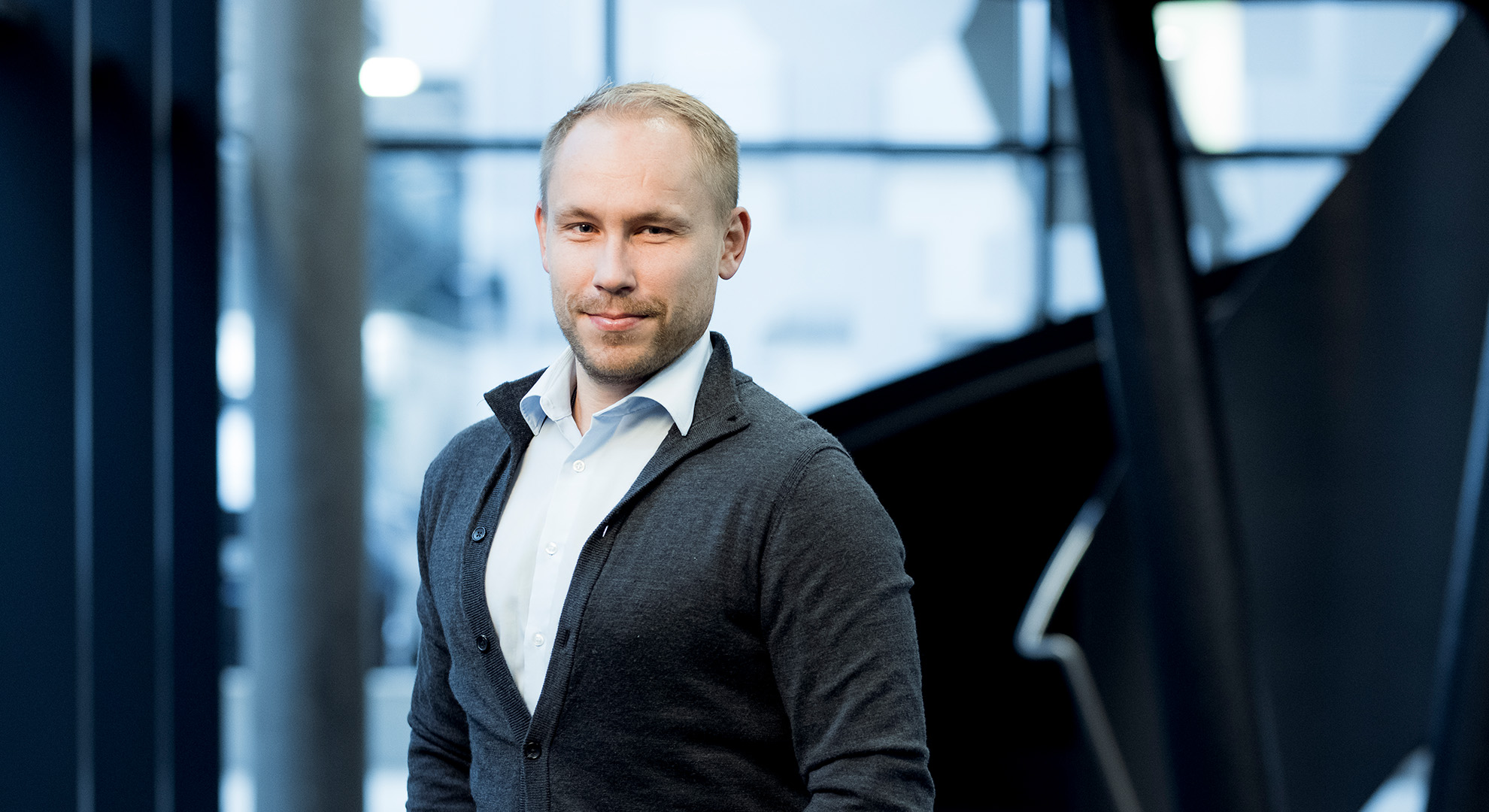 Christoph Haidic, Head of KNAPP Apprentice Training in Hart bei Graz, smiles at the camera