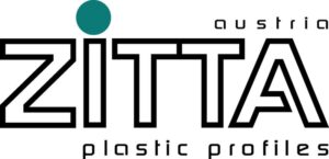 bfcdbbf2-6de3-4d29-95ba-269a79b966a2 Logo for "ZITTA plastic profiles," with "ZITTA" in large, stylized black letters. A teal dot sits above the "I." "Austria" appears in small letters at the top right. "Plastic profiles" is below in lowercase.