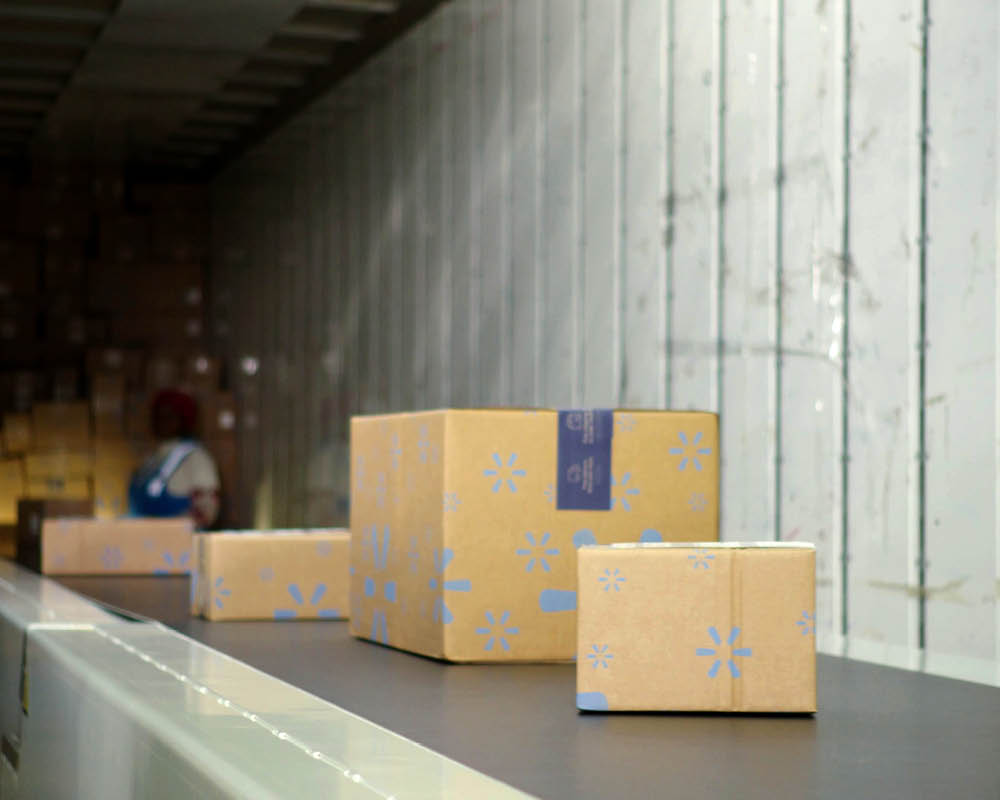 Warenausgang in Walmarts Next Generation Fulfillment Center