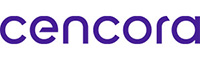 Logotipo de Cencora en letras moradas en negrita y minúsculas sobre fondo blanco, que simboliza la innovación en logística y automatización de farmacias.