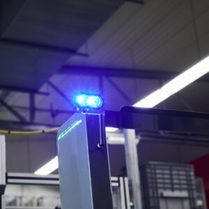 Nahaufnahme des Open Shuttle Blue Light.