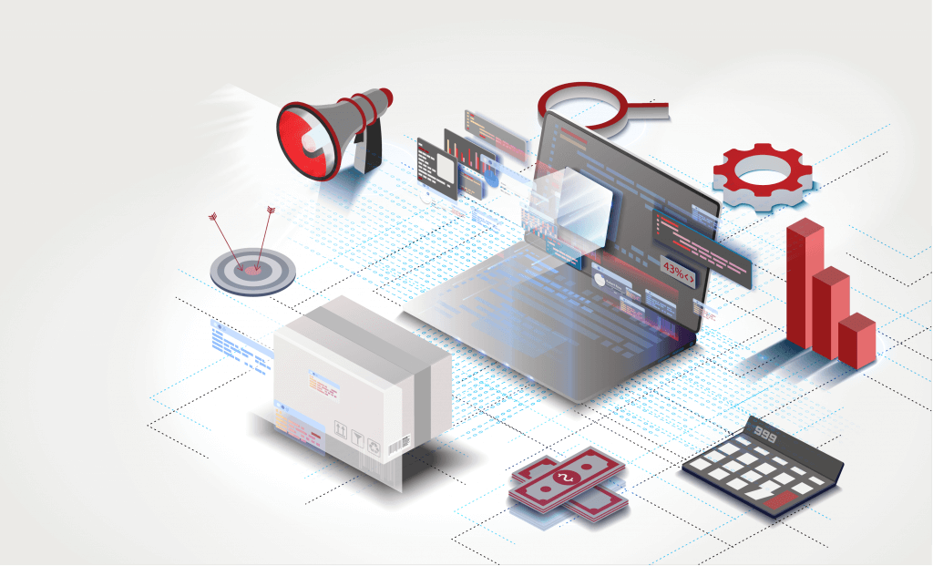 operational excellence_laptop surrounded by tools Avec le logiciel intelligent de redPILOT, les ressources existantes peuvent être gérées de manière optimale et l’efficacité augmentée.